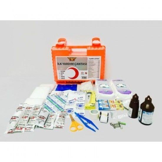 İlk Yardım Çantası Plastik İçi Dolu Yerli