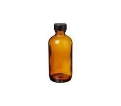 Kapaklı Kahverengi Cam Şişe 50 ml