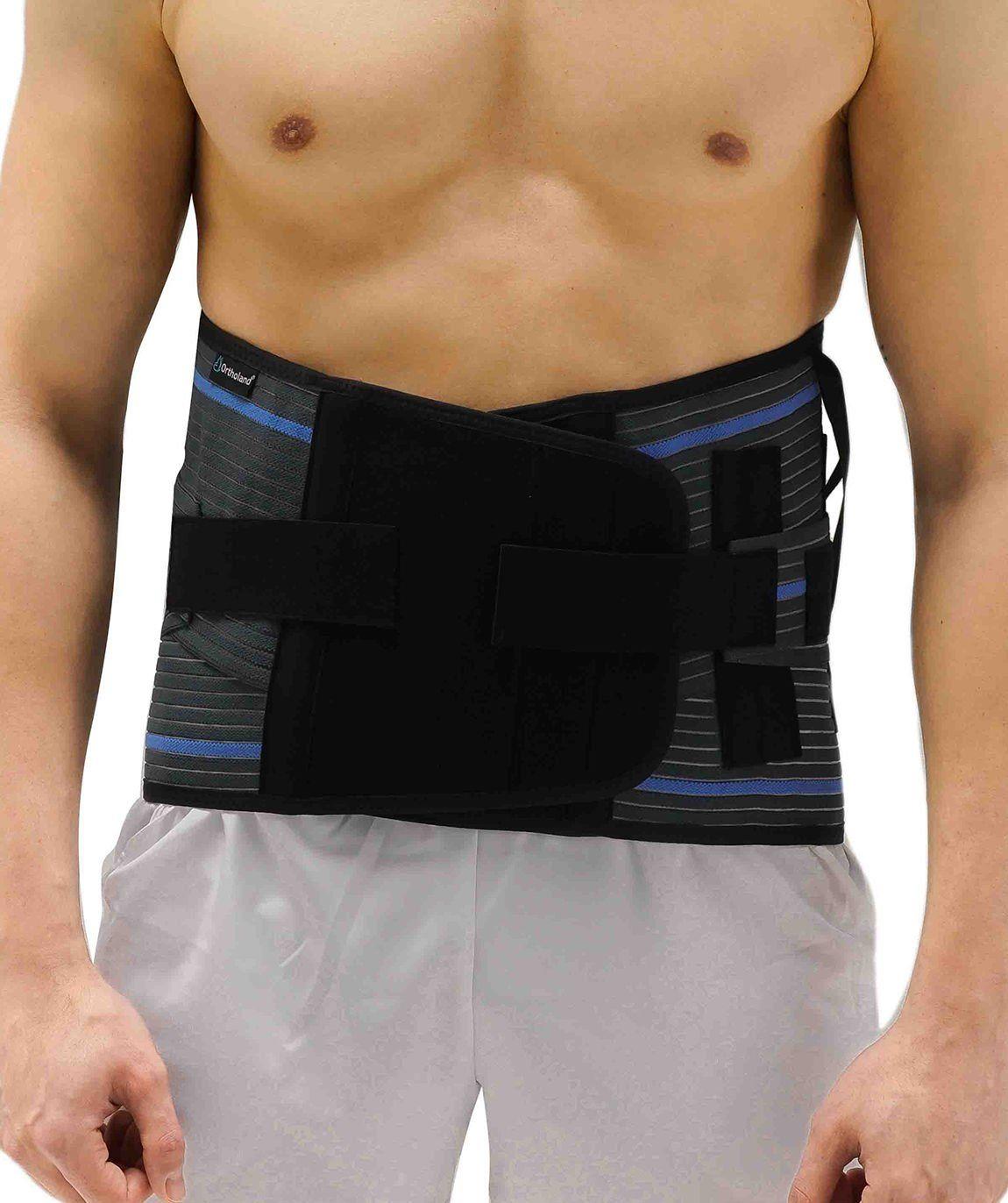 Lumbosacral Çelik Balenli Korse 32 Cm Kemerli Füme-Bedensiz