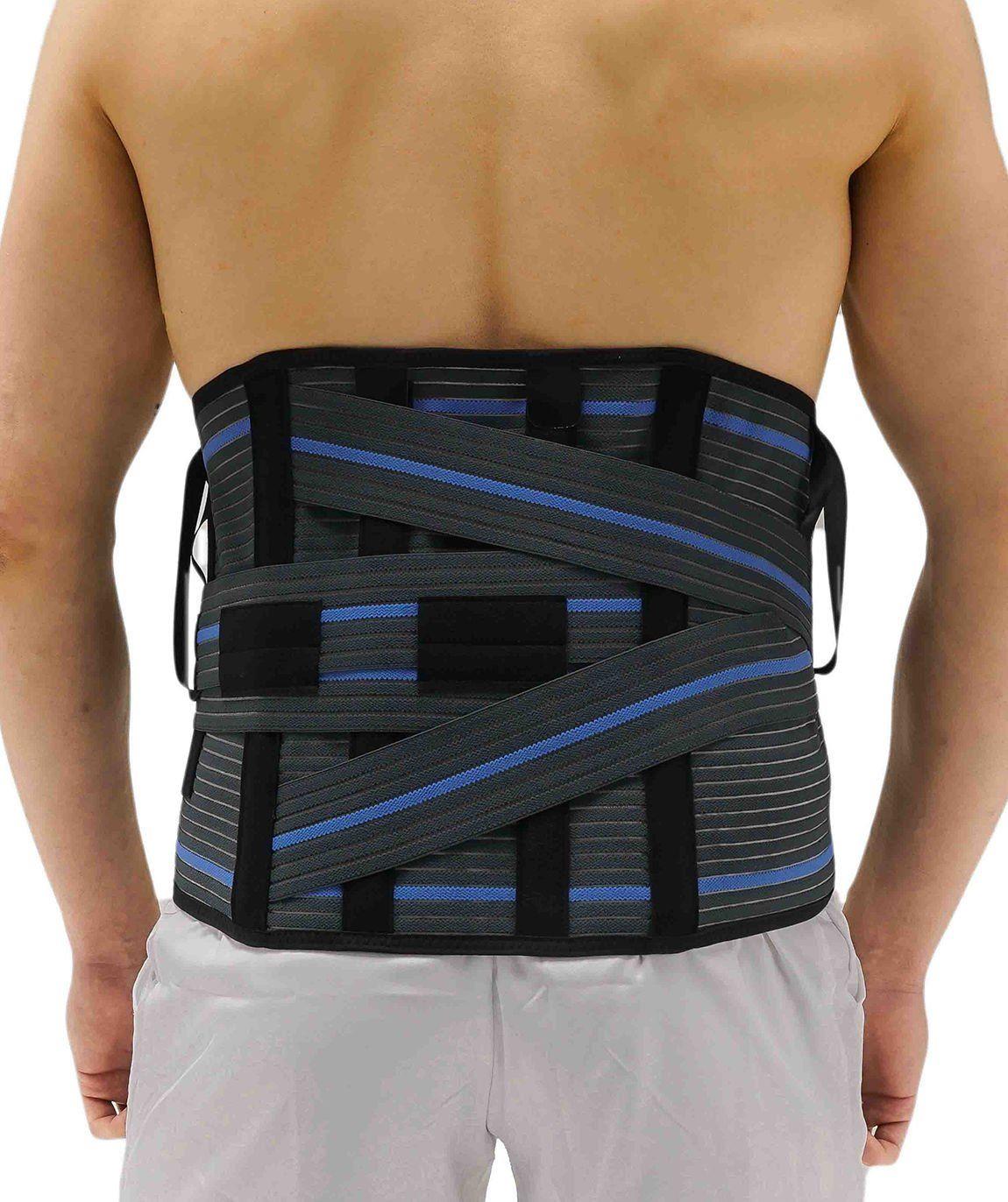 Lumbosacral Çelik Balenli Korse 32 Cm Kemerli Füme-Bedensiz