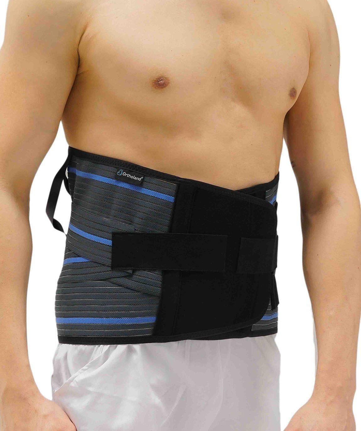 Lumbosacral Çelik Balenli Korse 32 Cm Kemerli Füme-Bedensiz