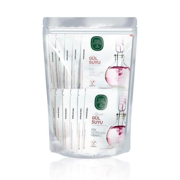 MİSTİK GÜL SUYU YÜZ TEMİZLEME MENDİLİ 30 LU DOYPACK POŞET 9,3 X 12,5 BÜYÜK BOY