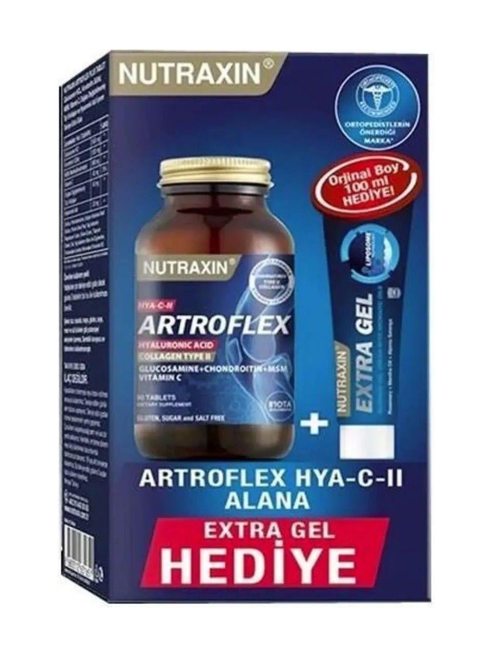 Nutraxin Artroflex Hya-C-II 90 Tablet + Extra Gel 100 ml Hediyeli