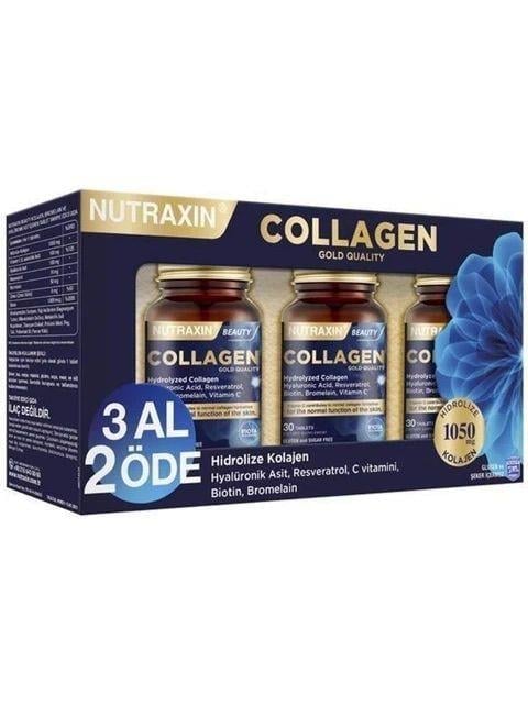 Nutraxin Beauty Gold Collagen 30 Tablet - 3 Al 2 Öde
