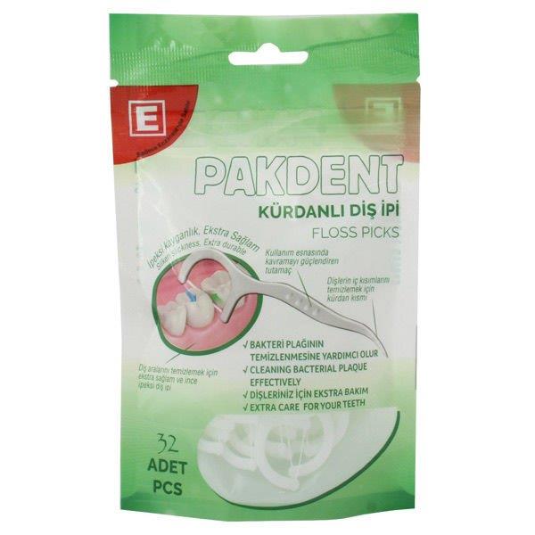 Pakdent Kürdanlı Diş İpi 32'li
