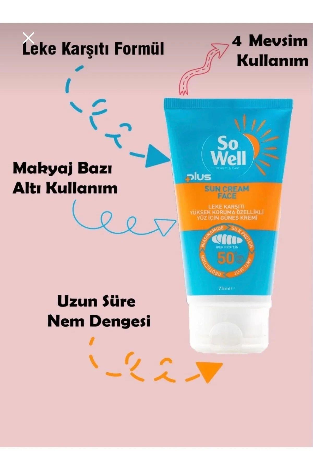 Sowell Plus Gunes Kremi SPF50+ 75 ml - Serum Hediyeli