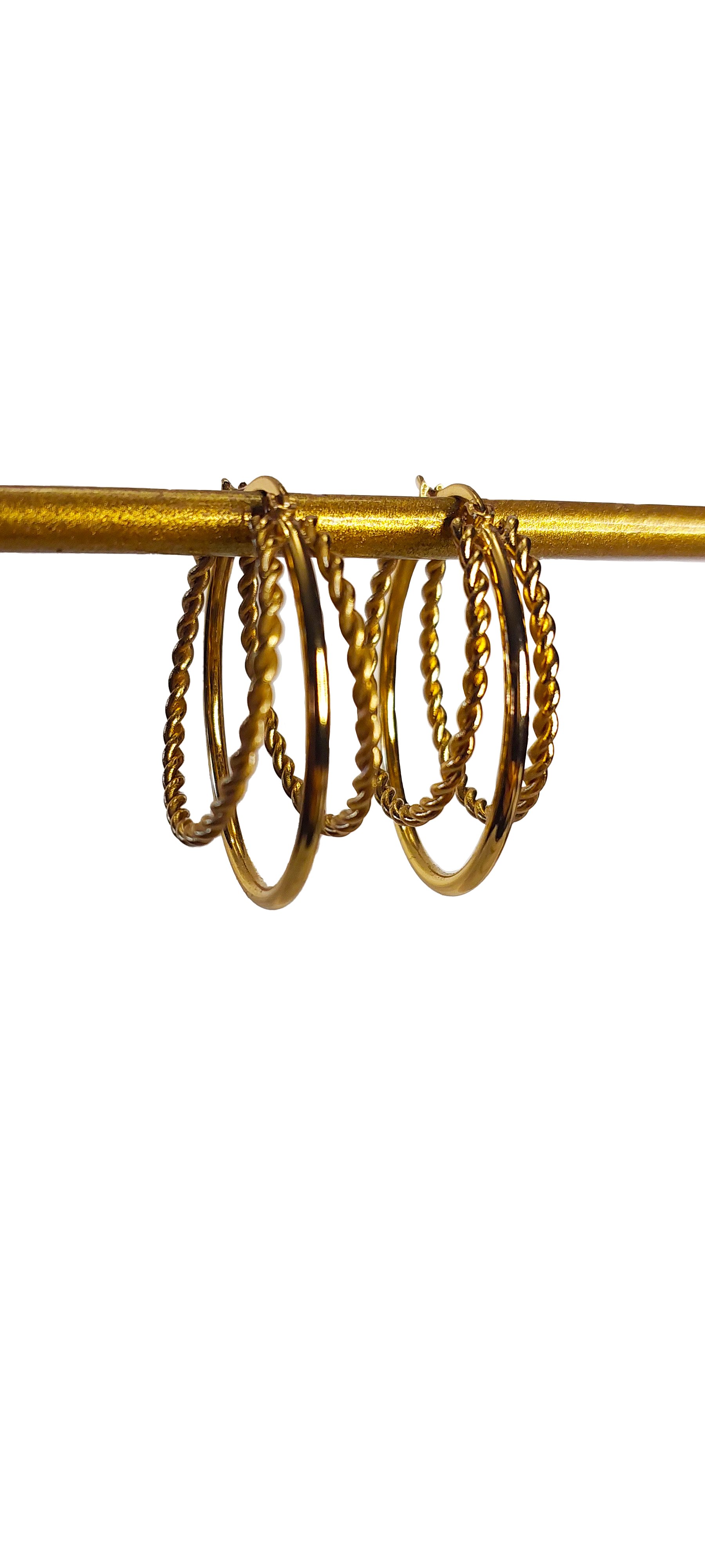 Gold Halka Küpe