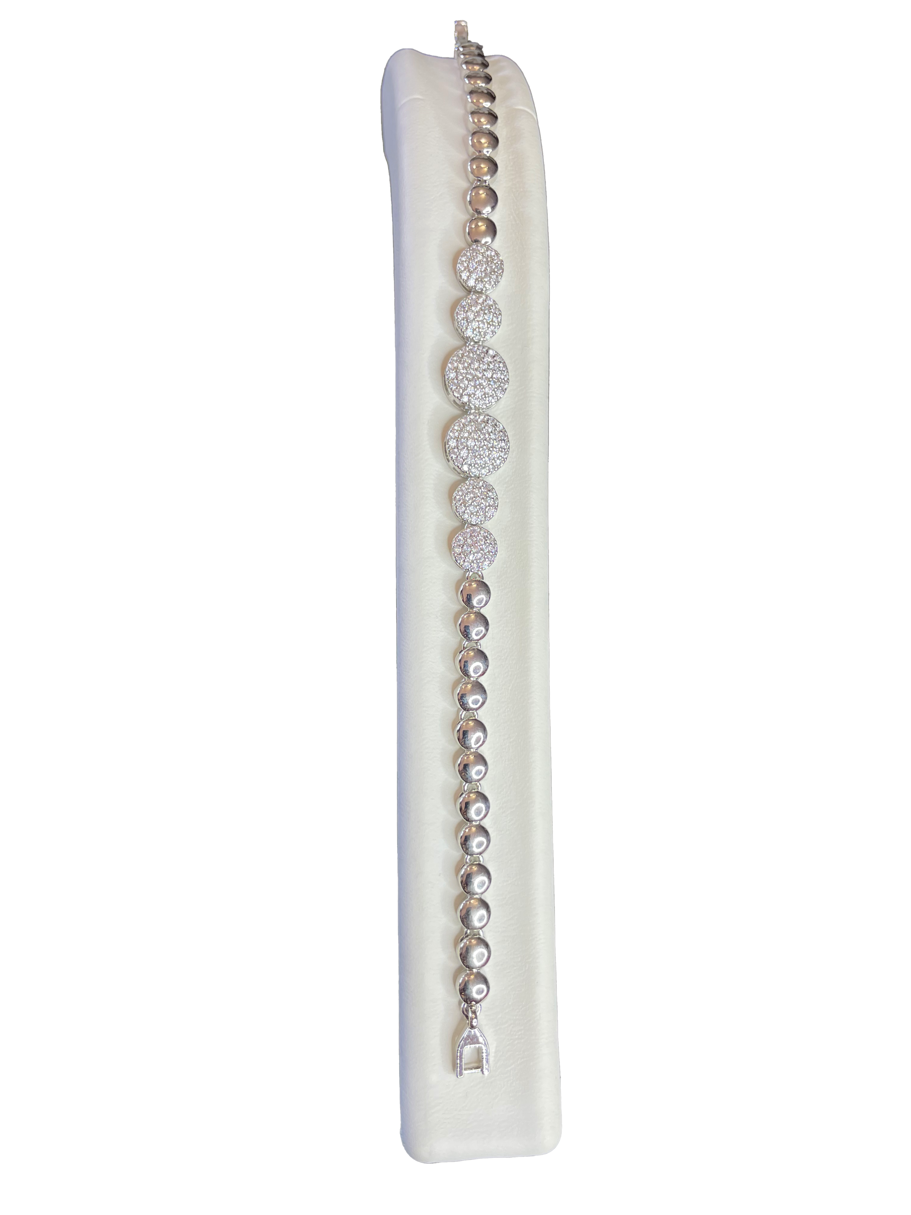 Silver Zirkon Taşlı Bileklik