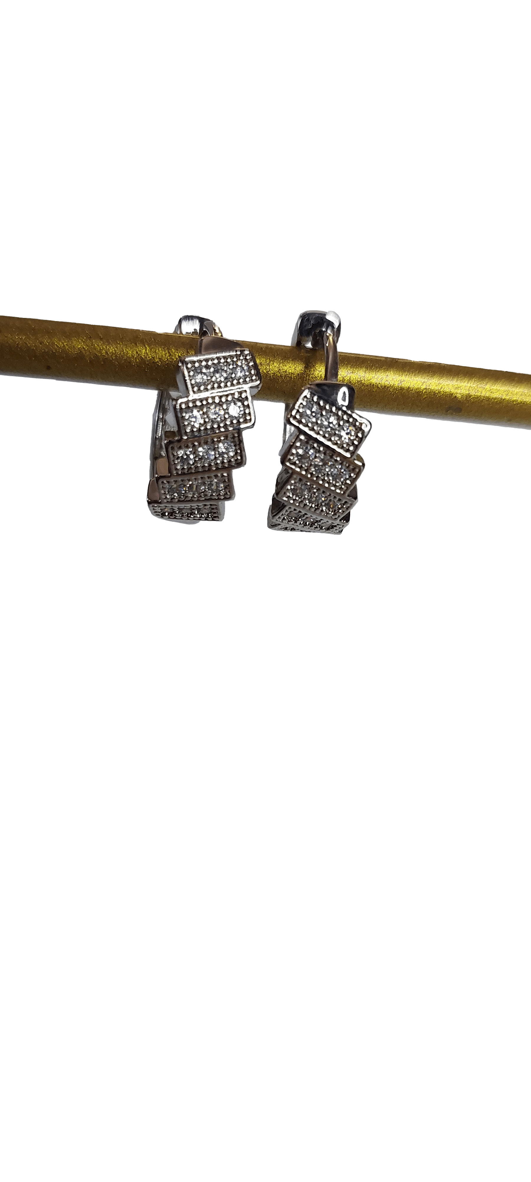 Silver Zirkon Taşlı Küpe