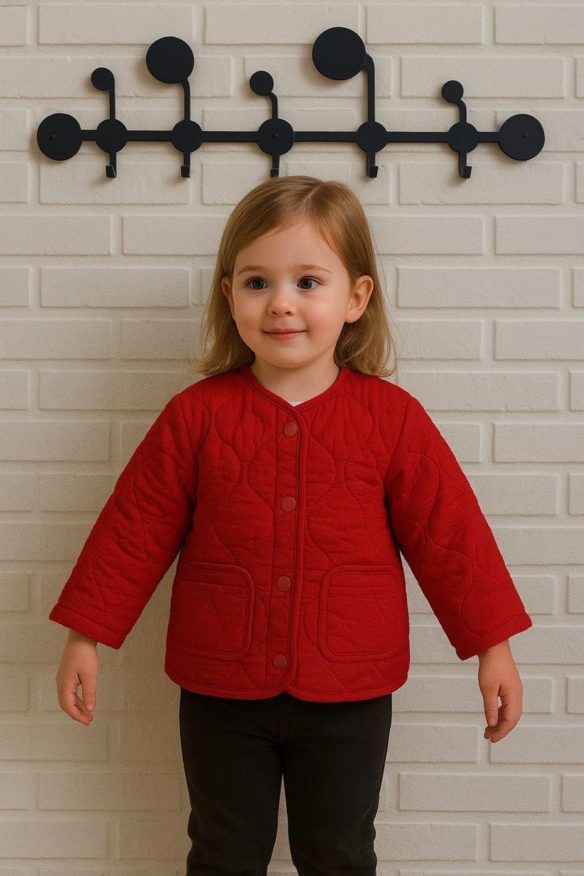 Kapitone Ceket Kırmızı