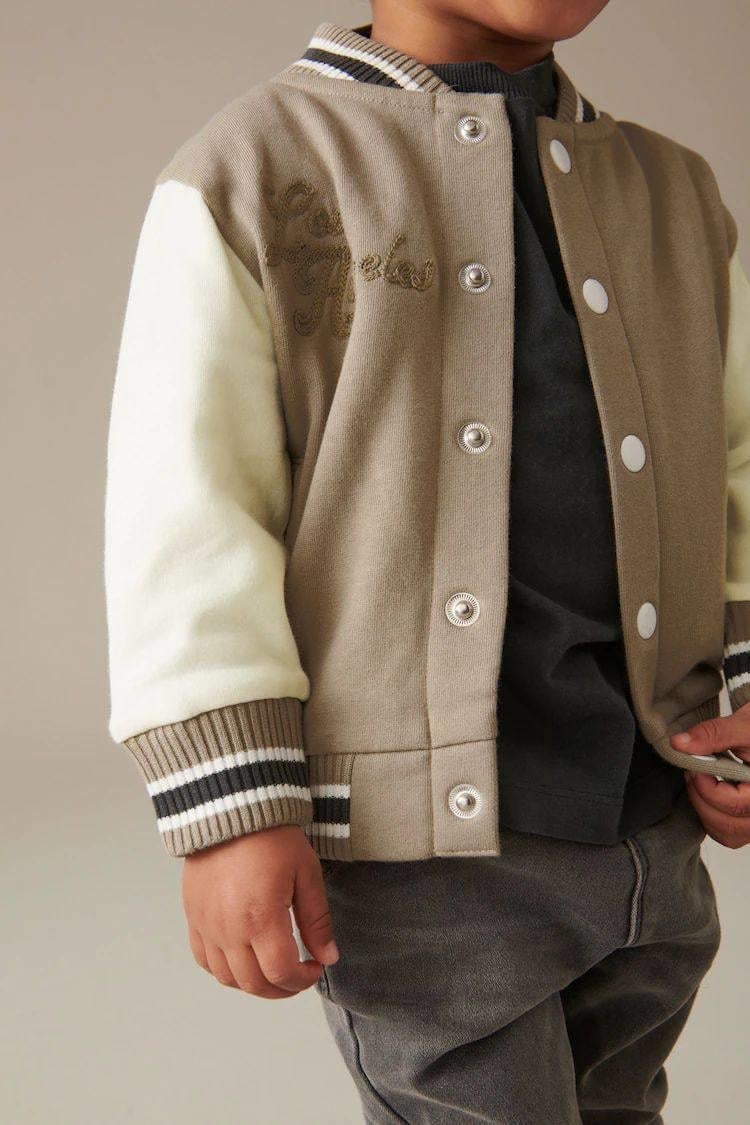 Kolej Ceket Nakış İşlemeli Krem Renk 