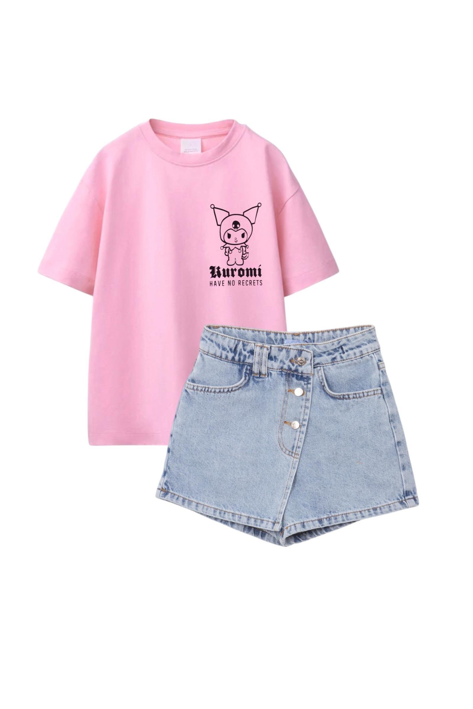 KROMİ PEMBE TSHİRT