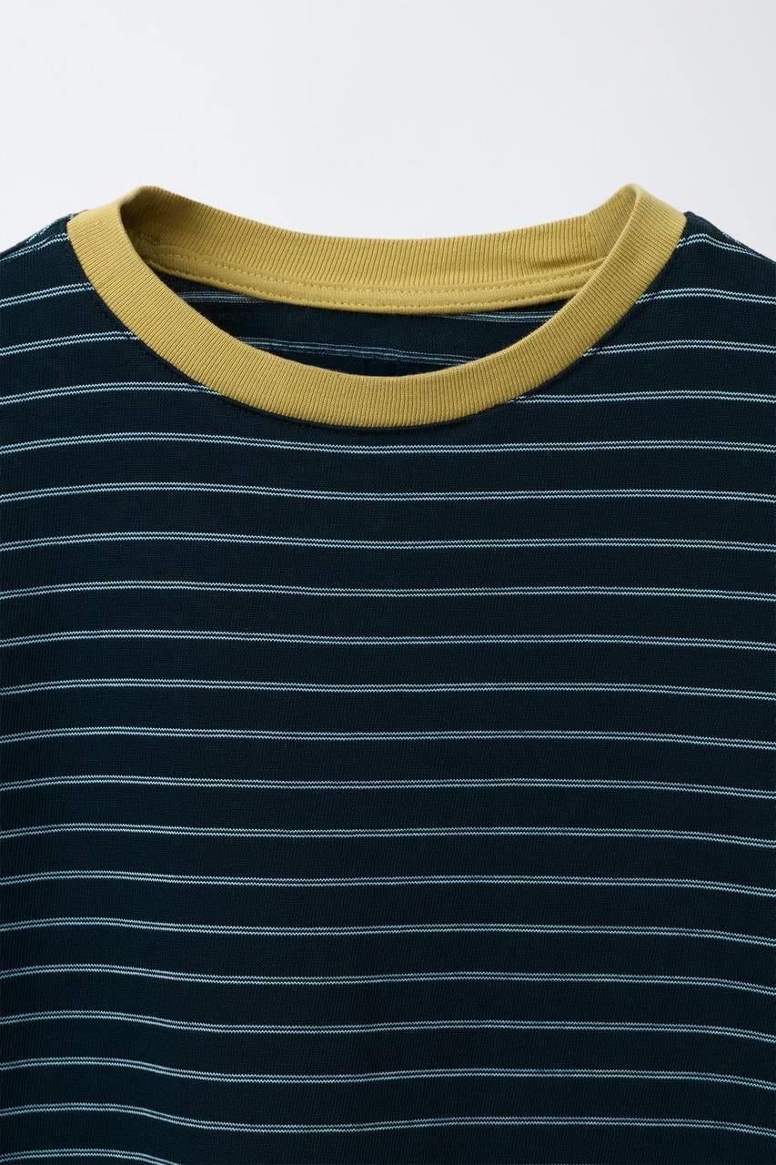 Laciel Paris Lacivert Cizgili TSHRT