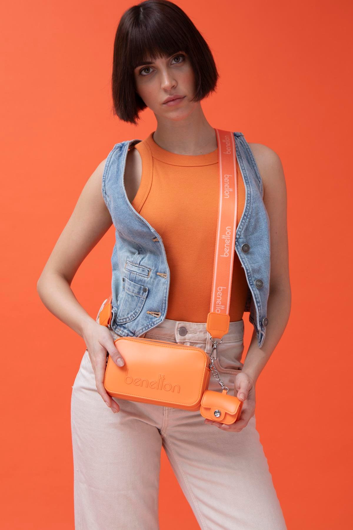 Turuncu Kadın Çapraz Çanta - BNT 1448