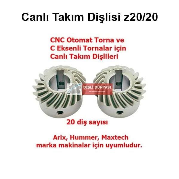 Canlı Takım Dişlisi z20/20