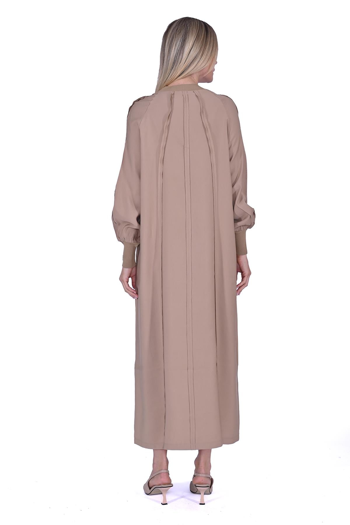 Bebe Biyeli Elbise CAMEL