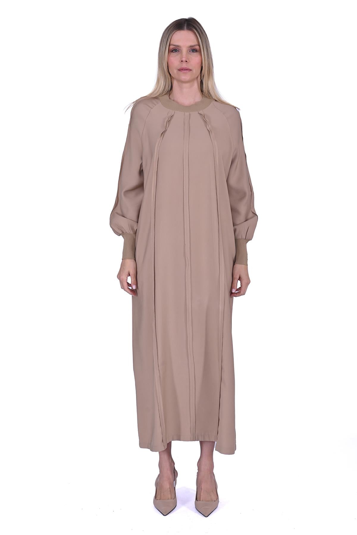 Bebe Biyeli Elbise CAMEL