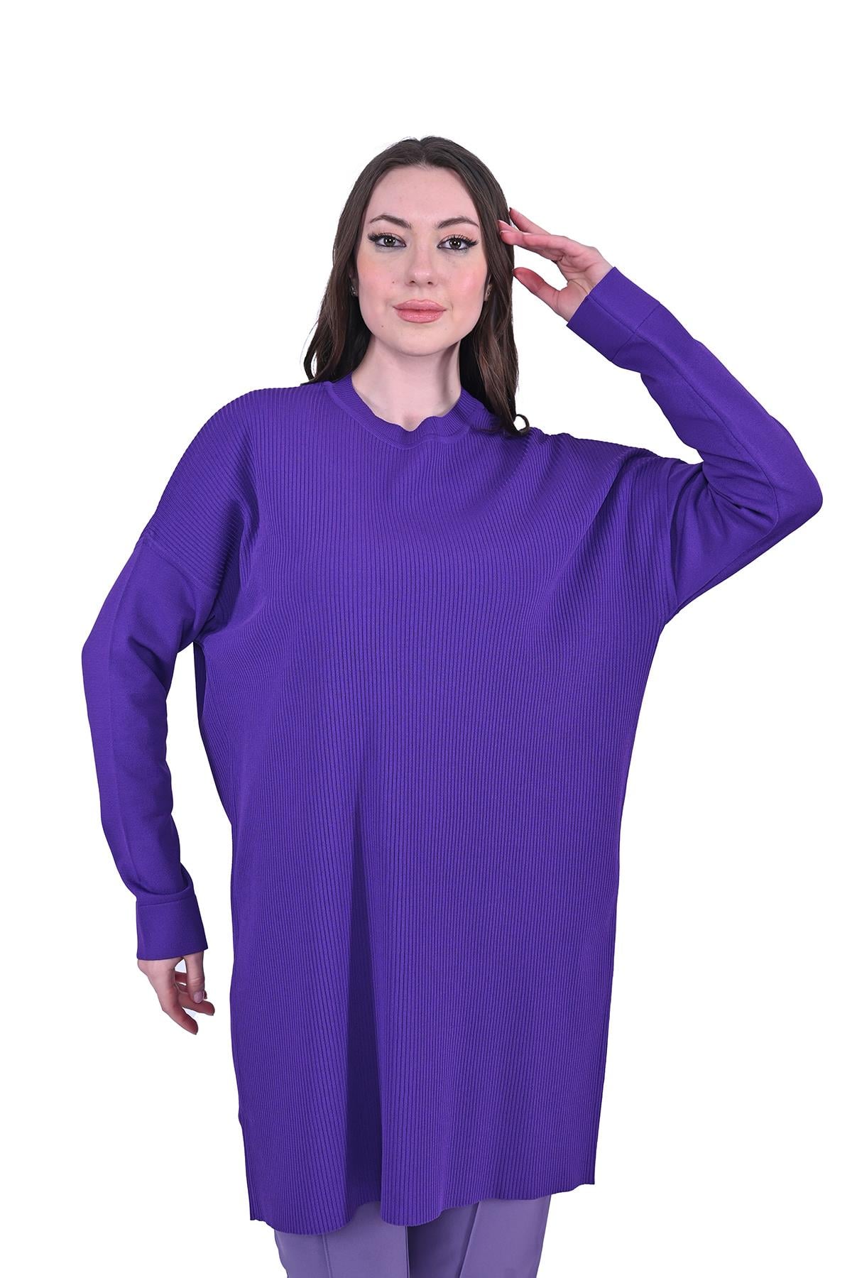 Çubuk Triko Tunik MOR