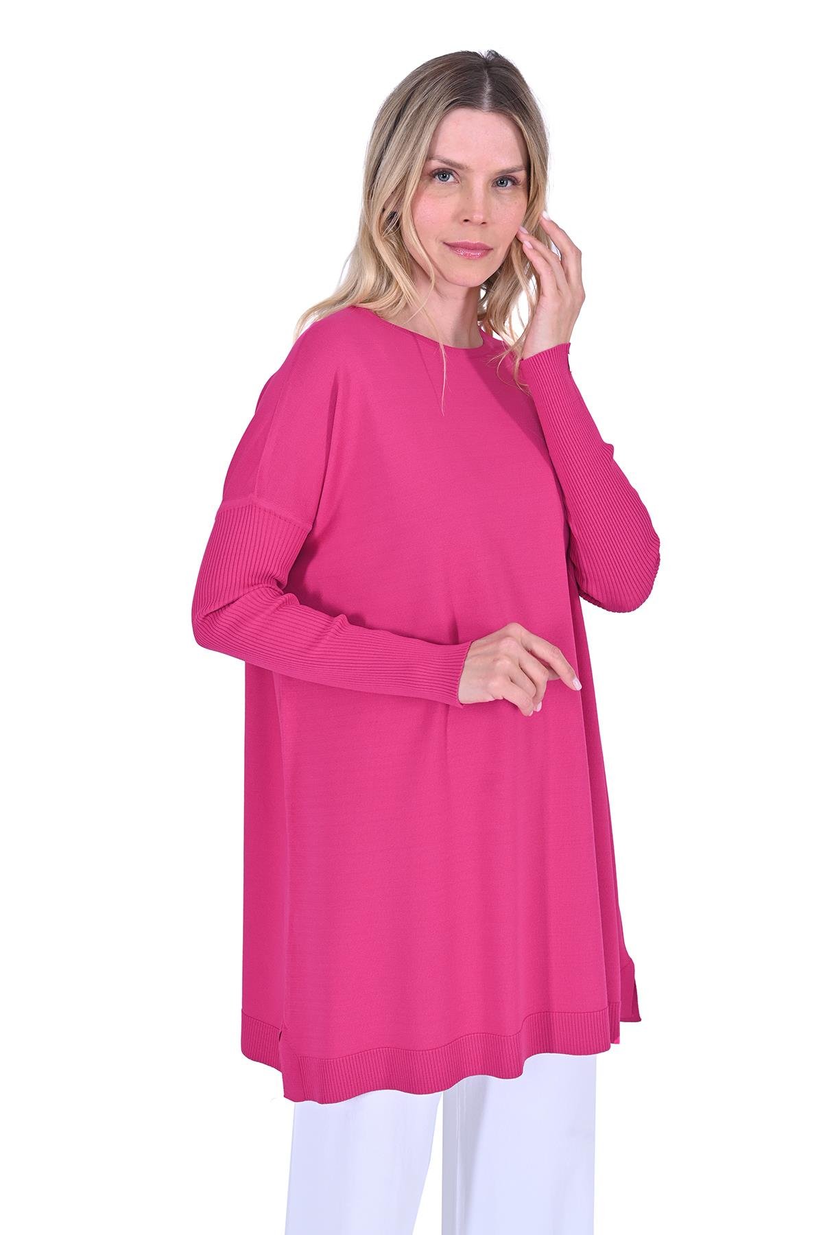Düz Tunik FUŞYA