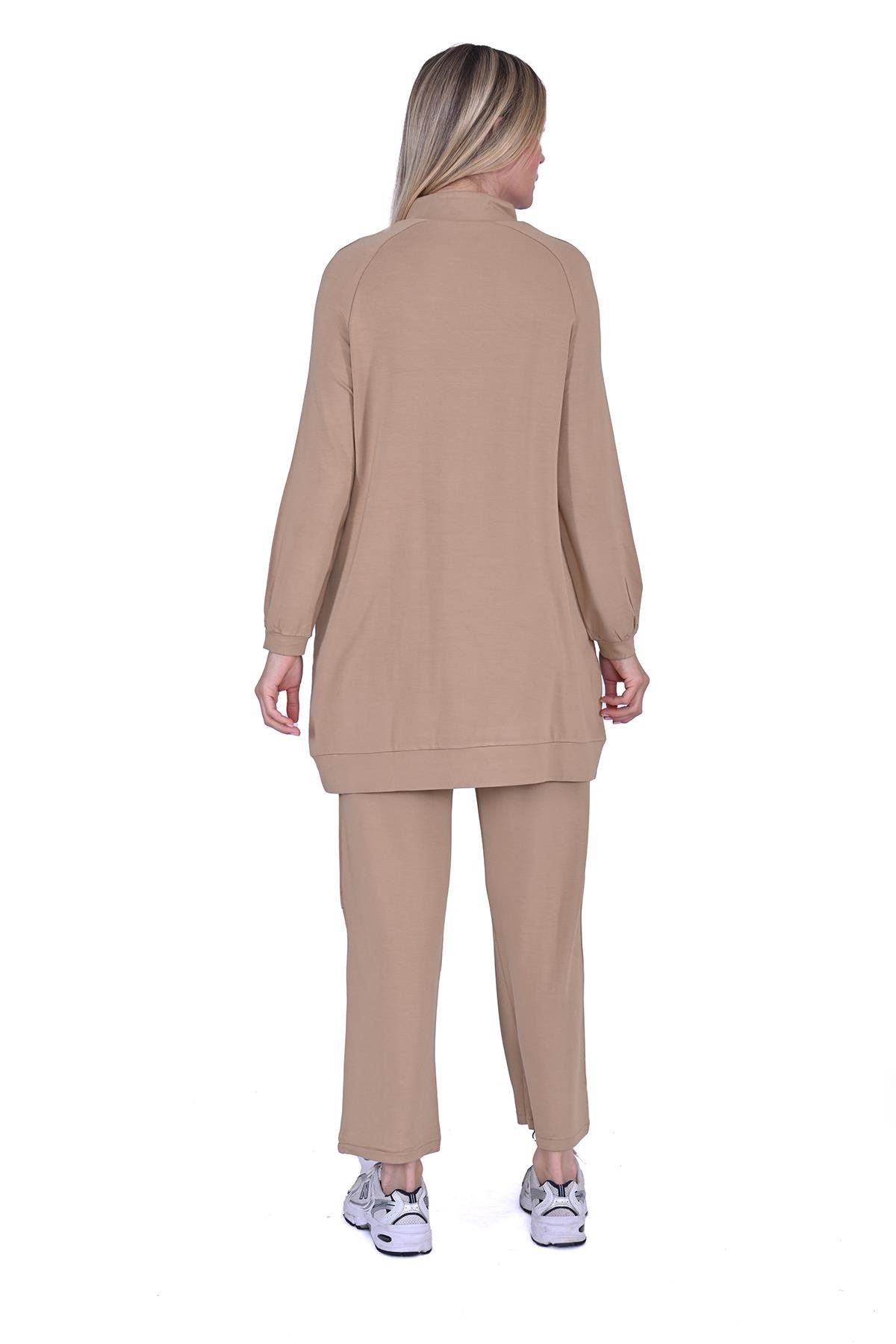 Fermuarlı Eşortman Takım CAMEL