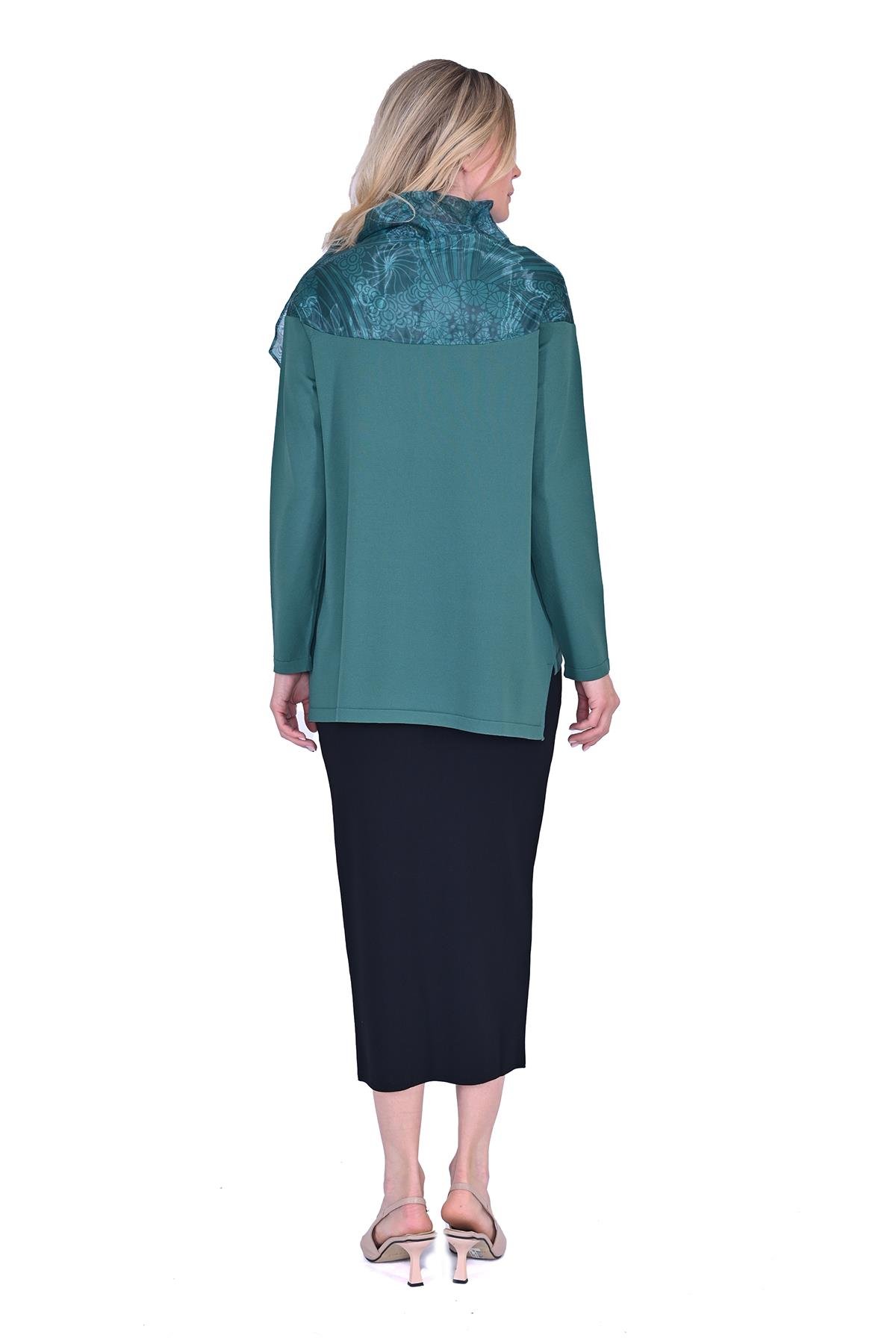 Fiyonk Triko Tunik YEŞİL
