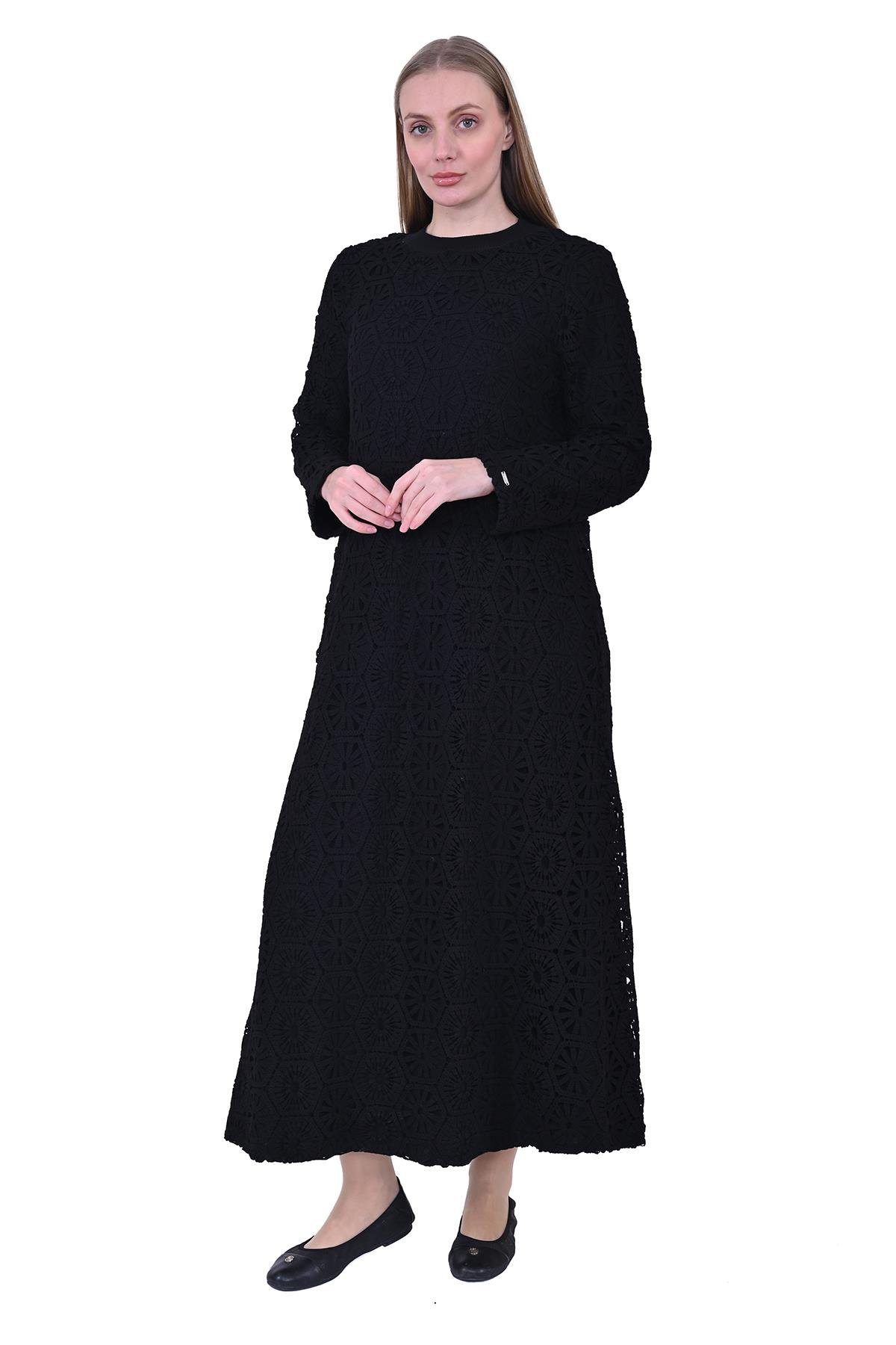 Güpür Elbise SİYAH