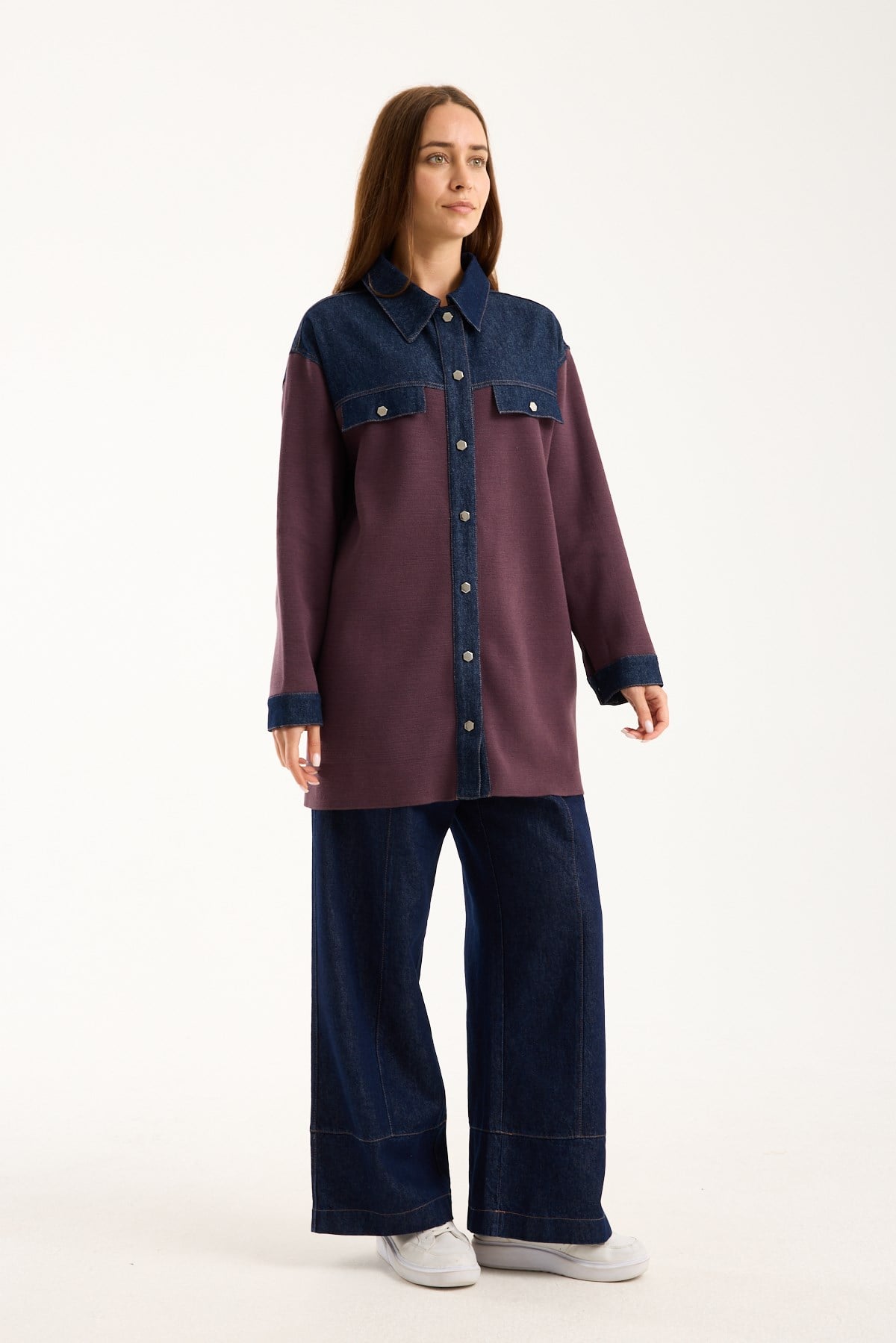 Hirbit Triko Kot Gömlek GÜL