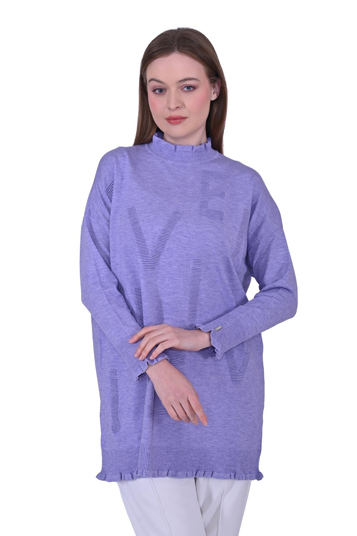 İnvee Triko Tunik LİLA