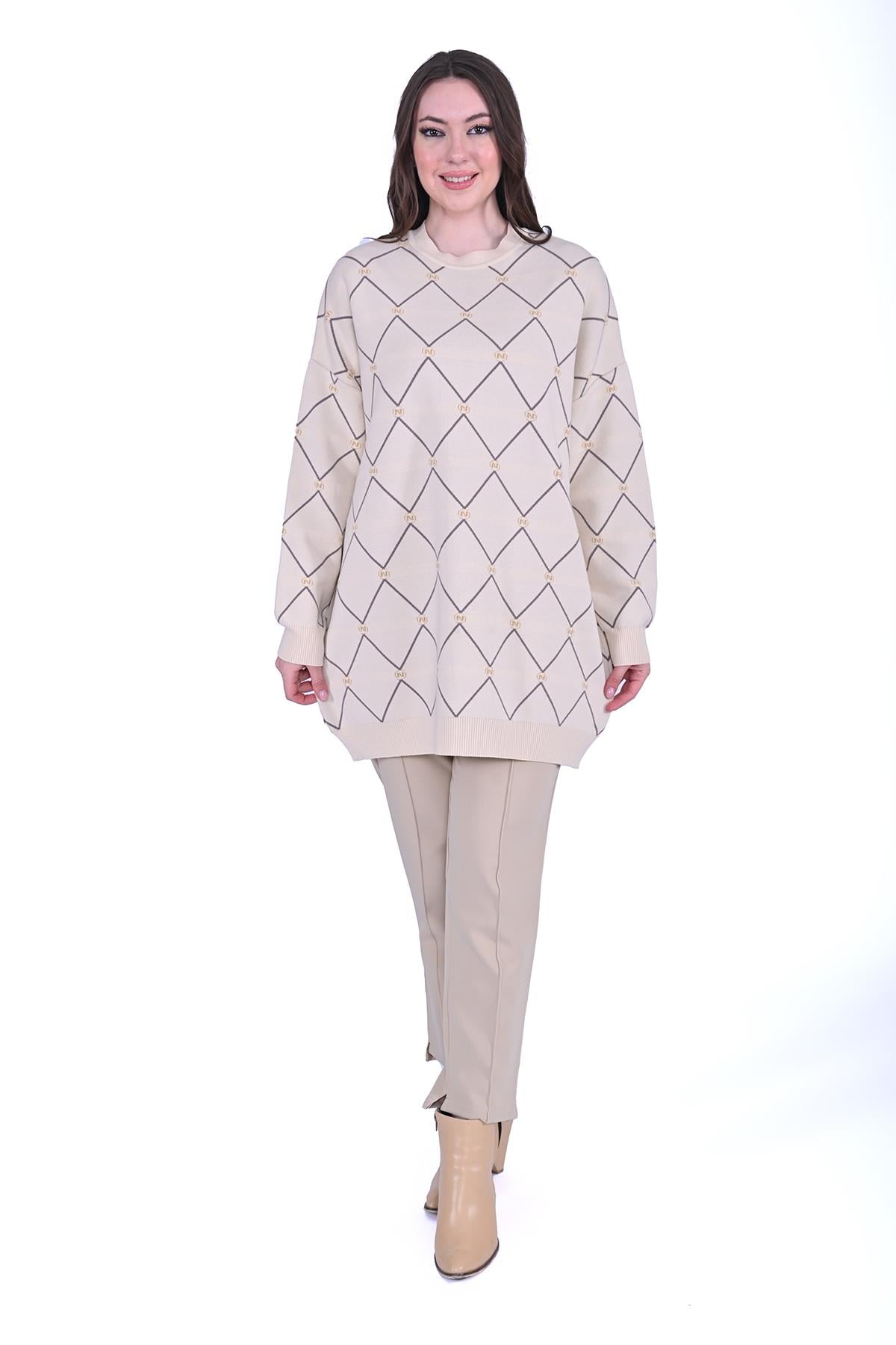 Kristal Triko Tunik VANİLYA