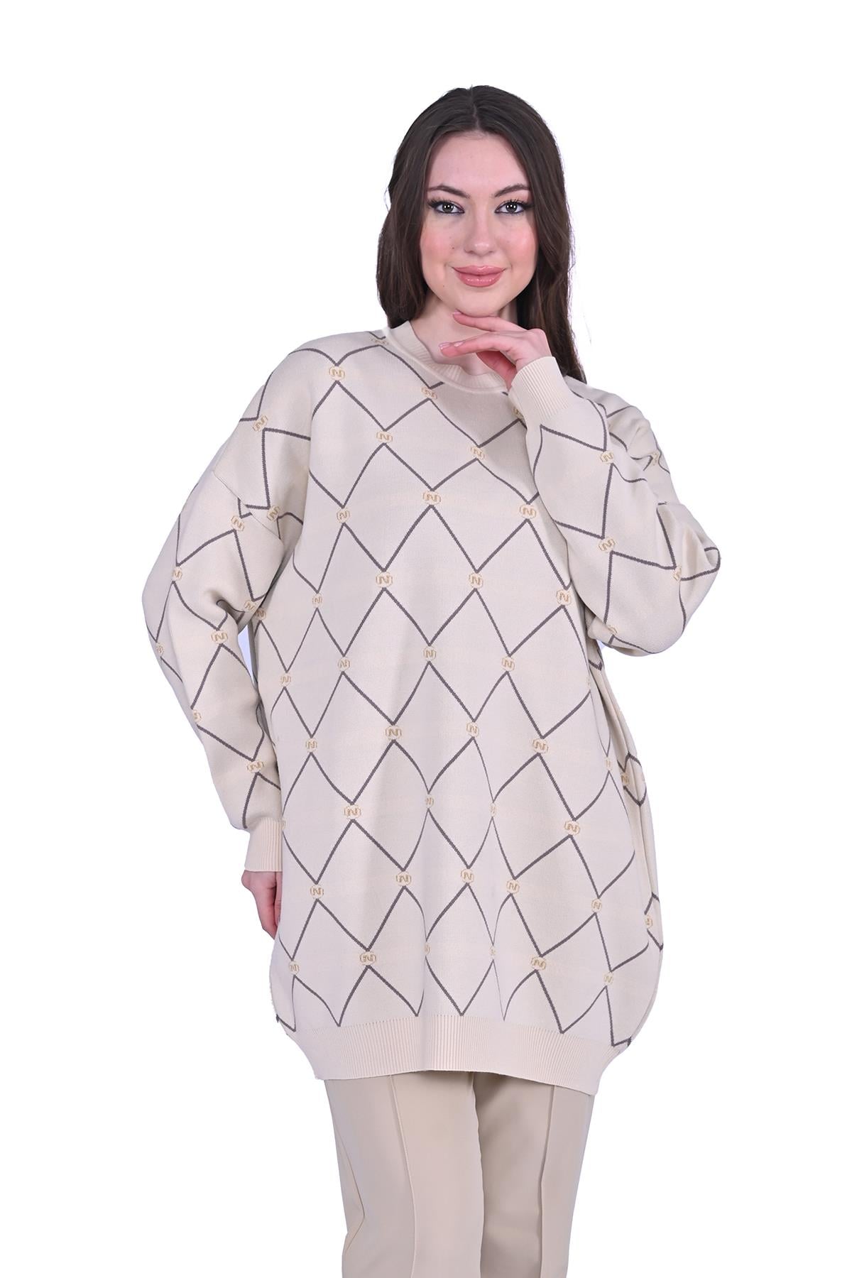 Kristal Triko Tunik VANİLYA