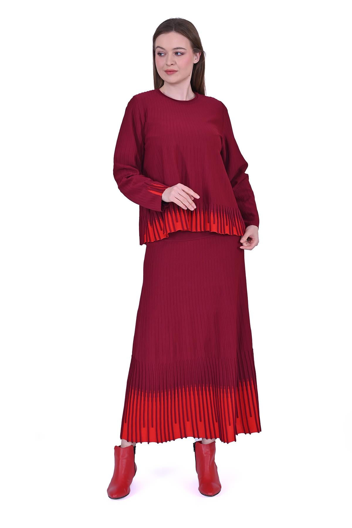 Nabız Triko Takım BORDO