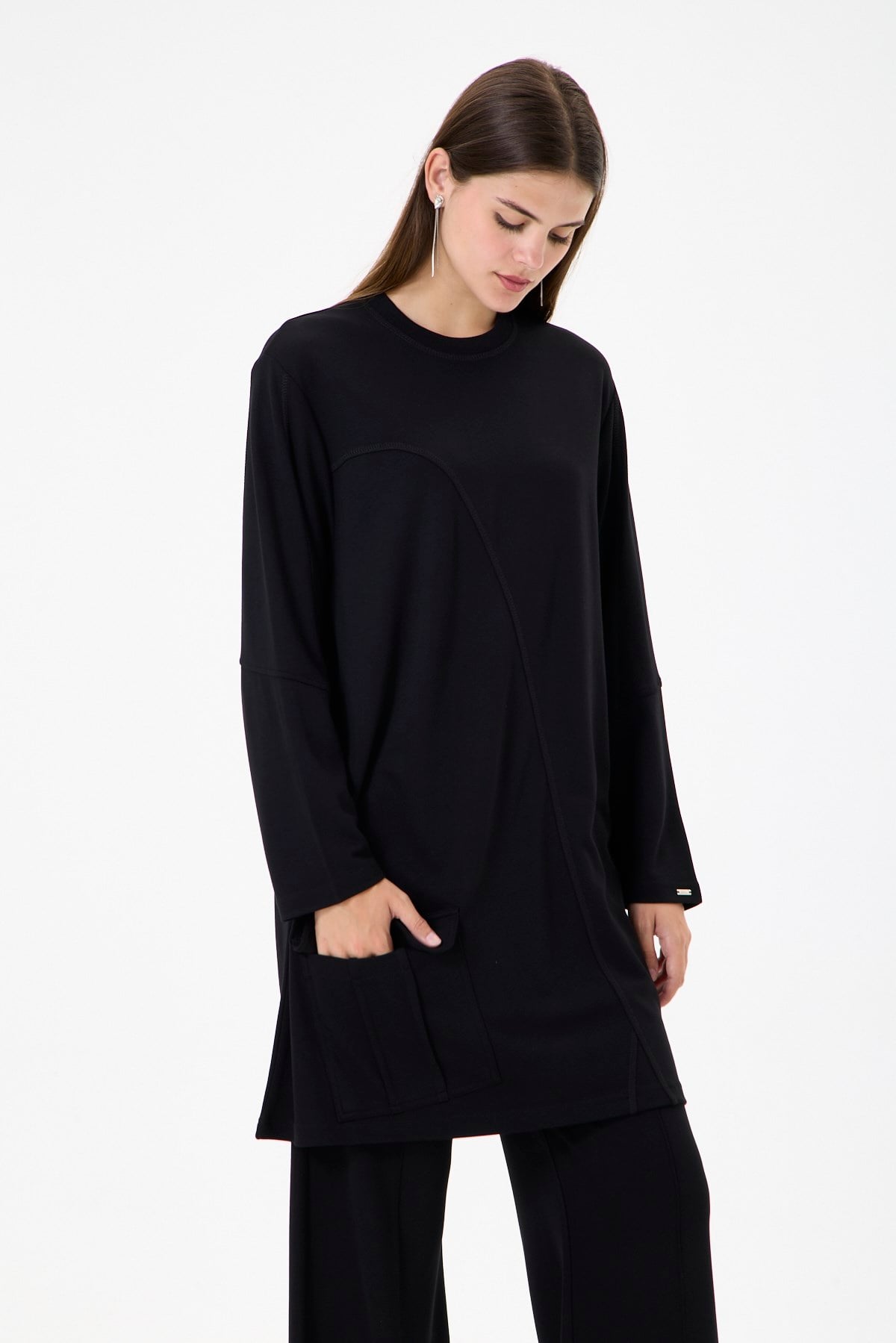 Pamuk Tunik SİYAH