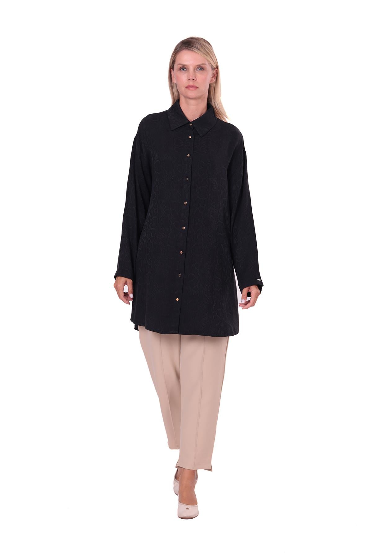 Piton Gömlek SİYAH