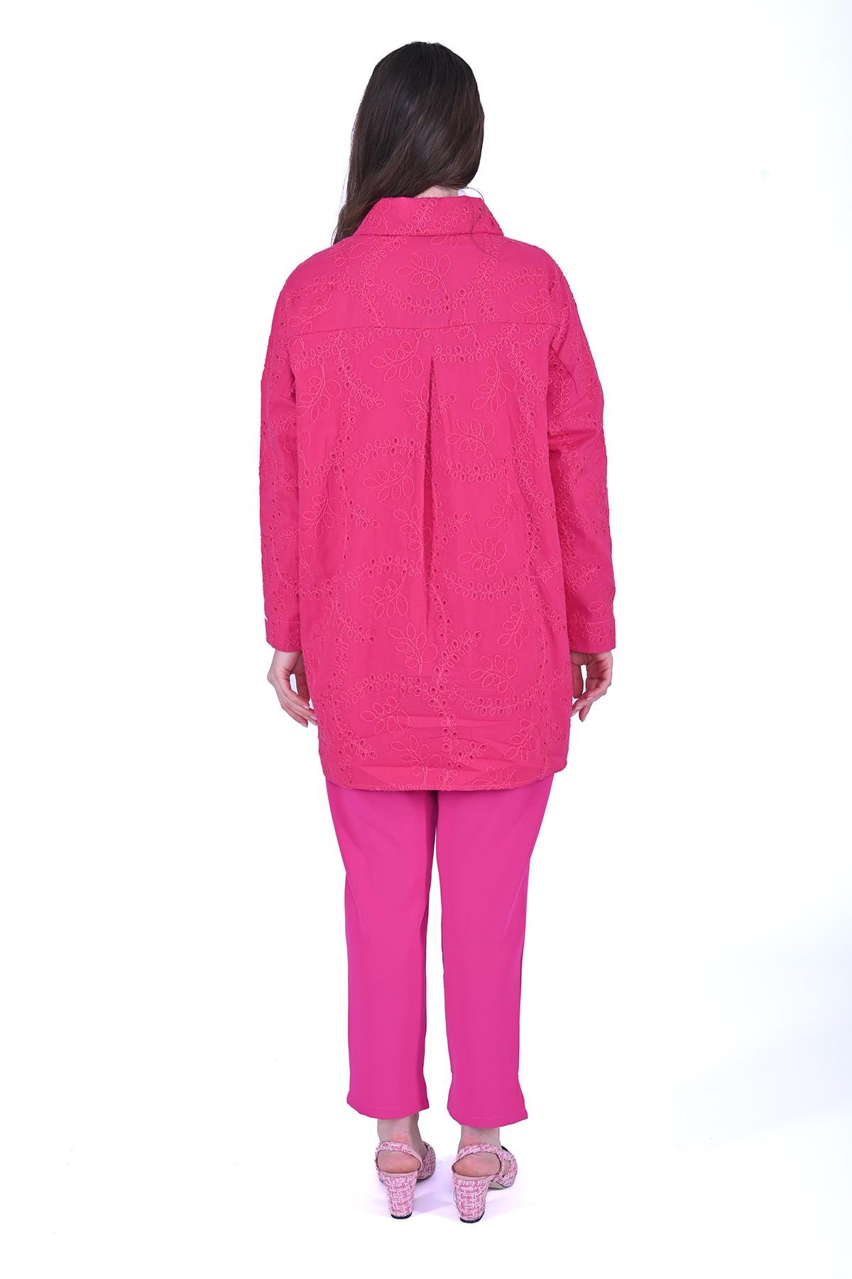 Poplin Gömlek FUŞYA