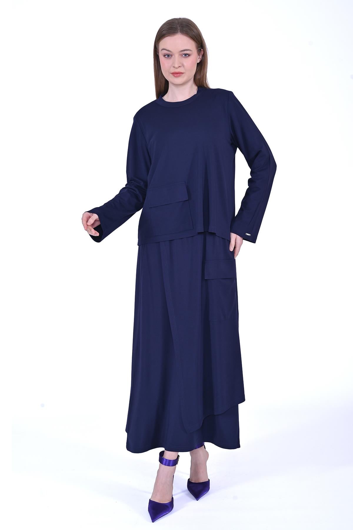 Rayon Penye Etekli Takım LACİVERT