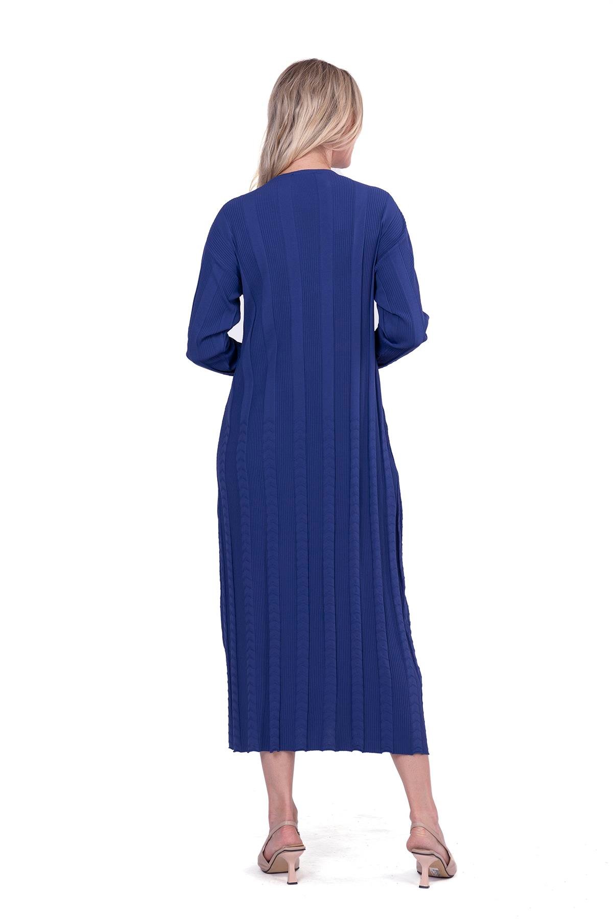Ritim Line Triko Elbise MORCİVERT