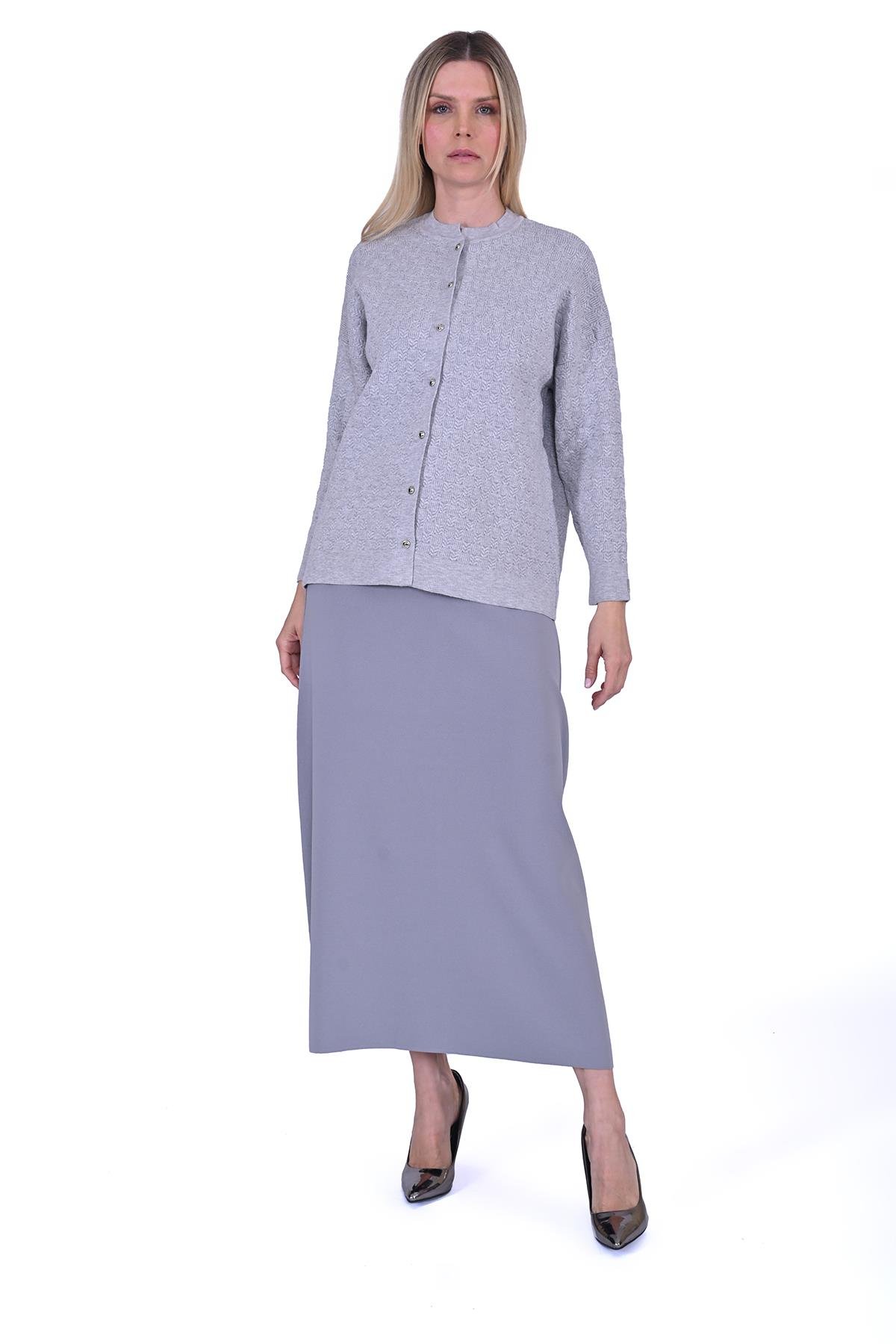 Selanik Tunik Hırka GRİ