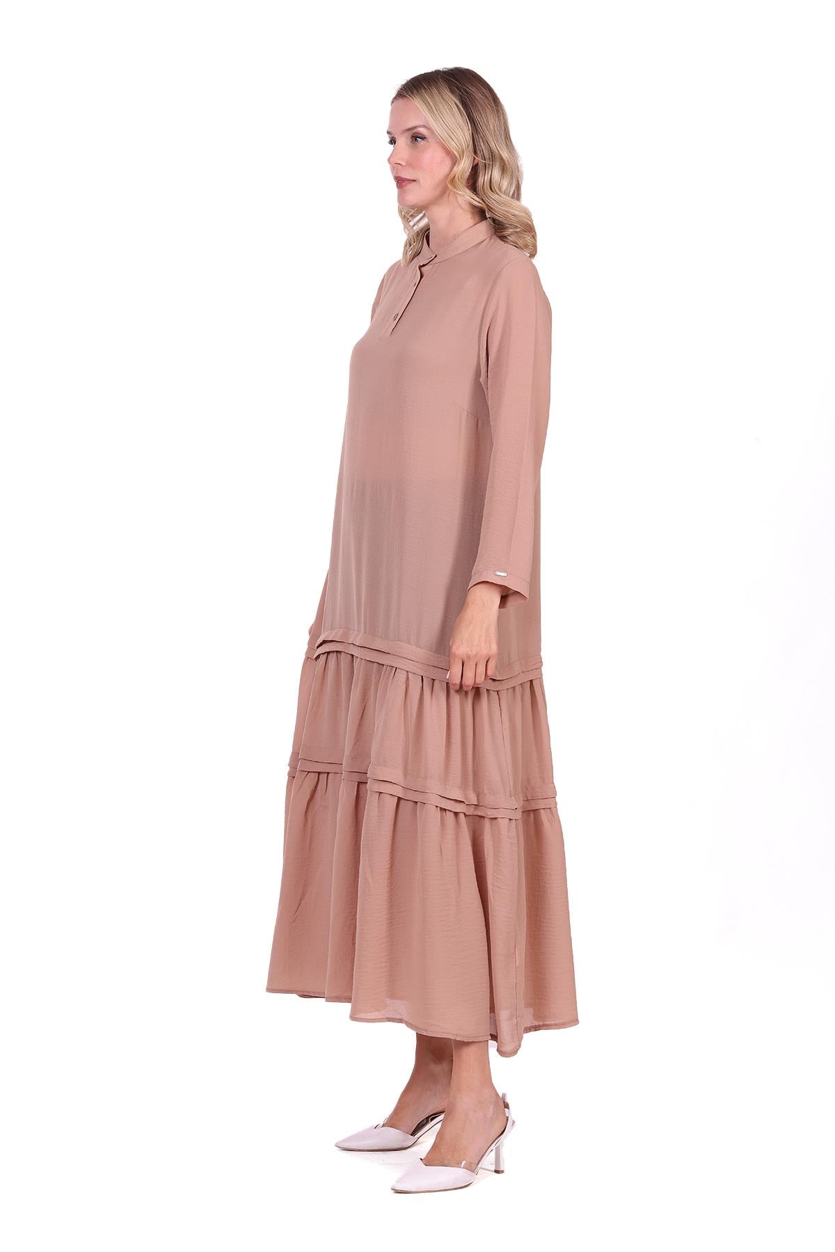 Sitrina Astarlı Elbise CAMEL