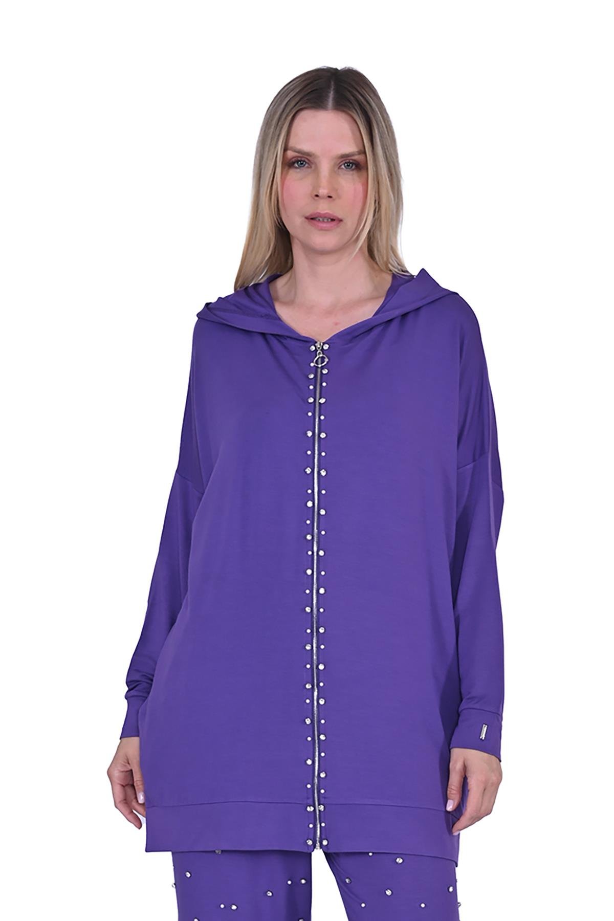Taşlı Tunik MOR