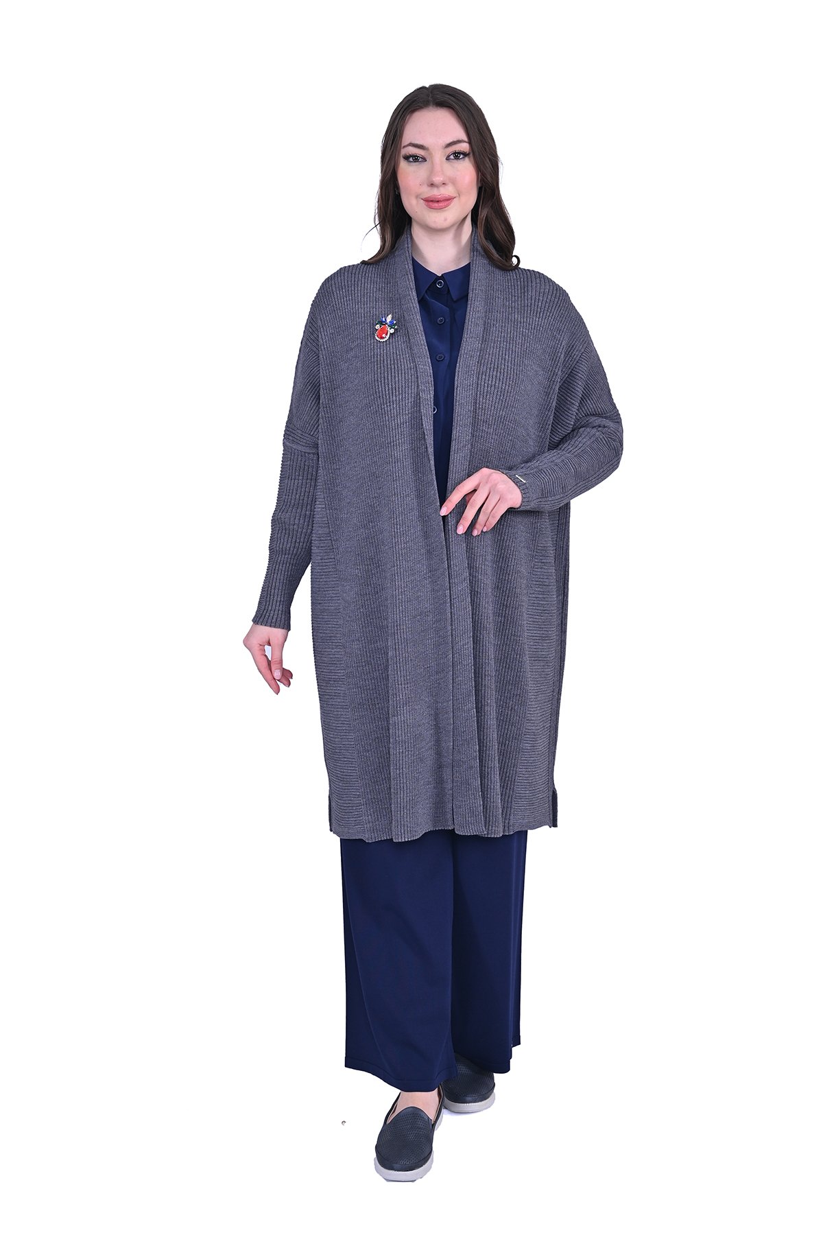 Yakut Wool Knitwear Cardigan GRAY
