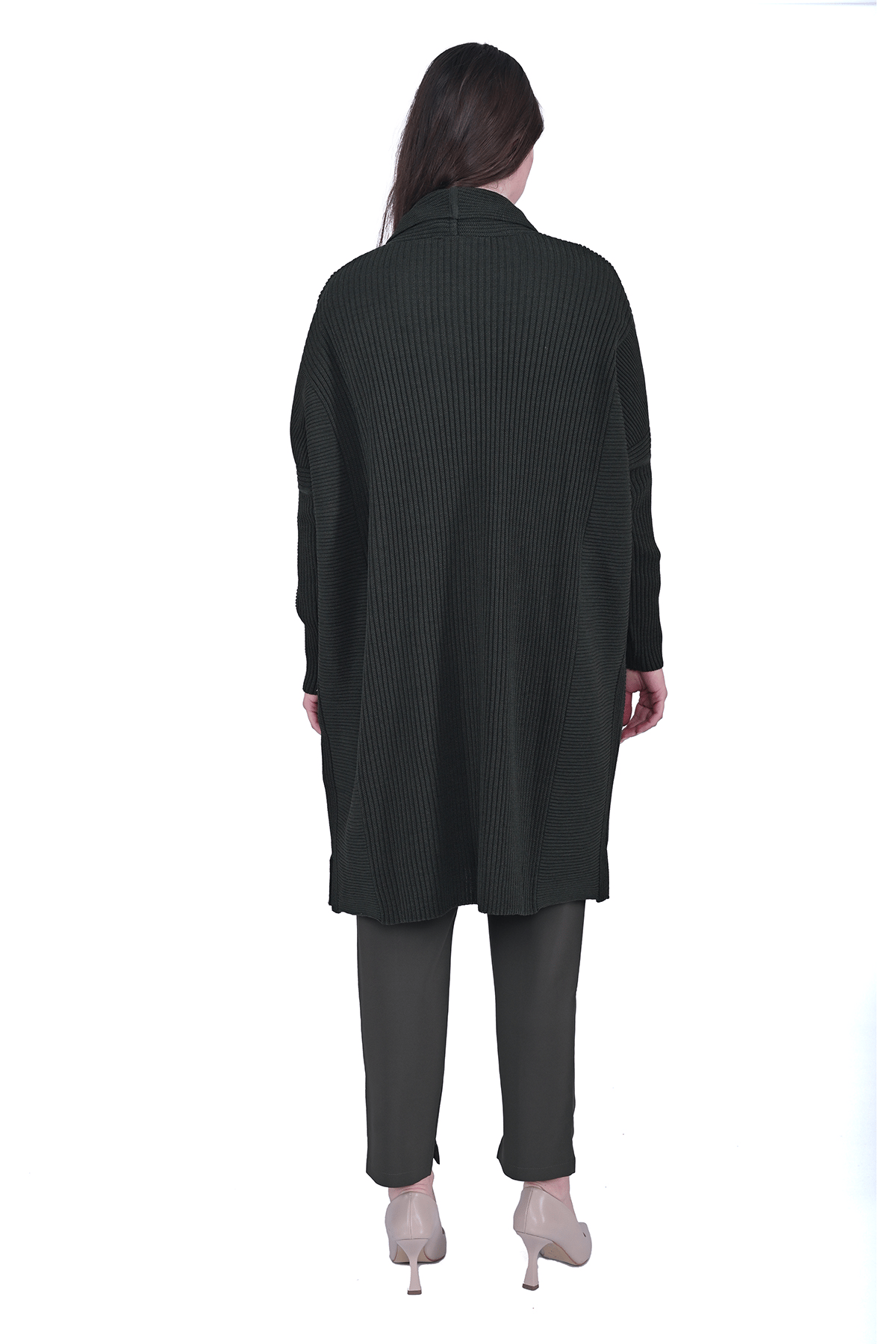 Yakut Wool Knitwear Cardigan KHAKI