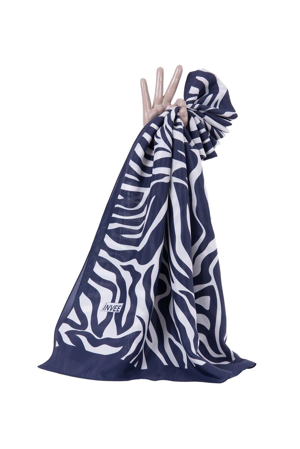 Zebra Şal LACİVERT