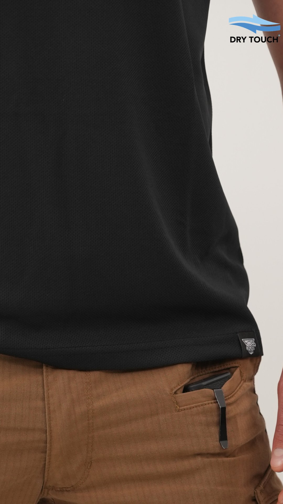 308Win Siyah Dry Touch Tişört