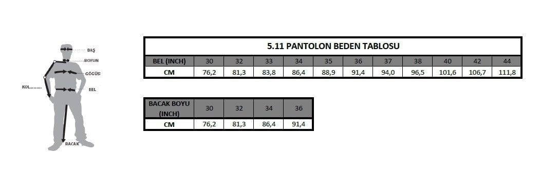 5.11 TACTICAL PANTOLON TUNDURA