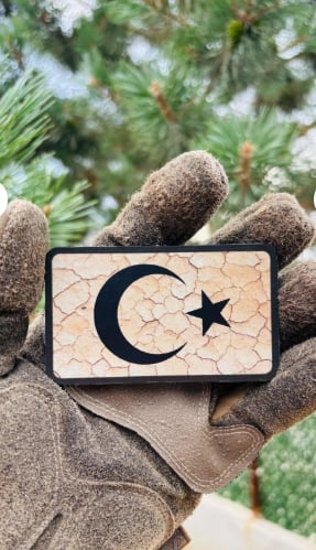 Bayrak(Toprak) Patch/Peç/Arma (9 x 8.7 cm)