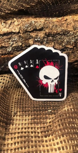 Dead Man's Hands Patch/Peç/Arma (7 x 7cm)
