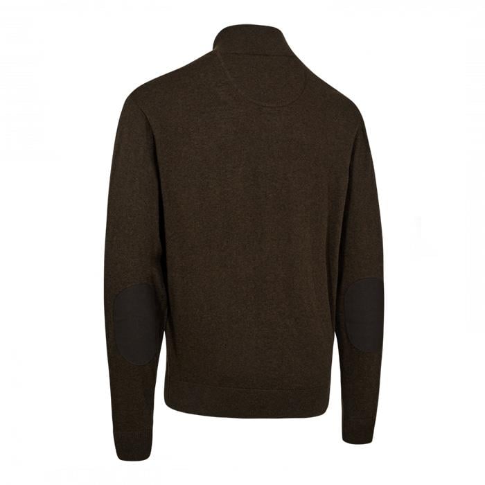 DEERHUNTER Harrington Fermuarlı Kahverengi Kazak XL