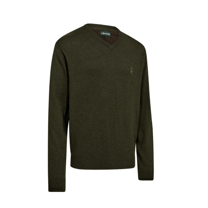 DEERHUNTER Harrington V Yaka Yeşil Kazak XL