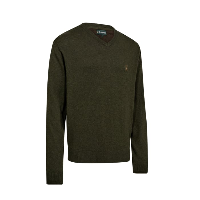 DEERHUNTER Harrington V Yaka Yeşil Kazak 2XL