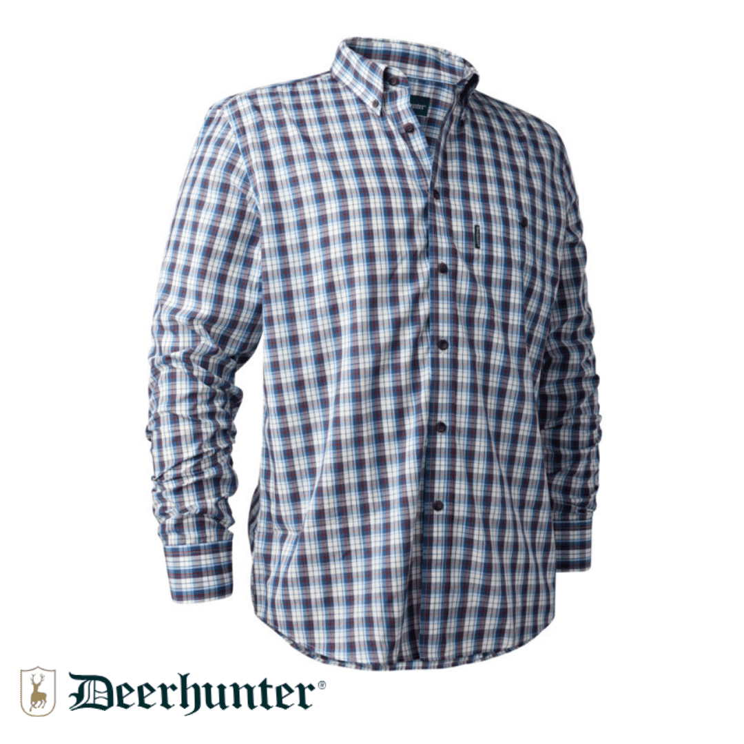 DEERHUNTER Jeff Shirt 78179 Mavi Kareli Gömlek 43